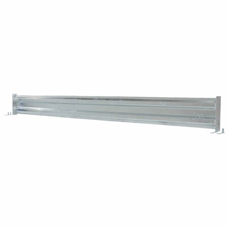 VESTIL Bolt-On Style Guard Rail 9 Ft Galvanized GR-F2R-BO-9-HDG